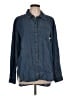Athleta 100% Tencel Blue Long Sleeve Button-Down Shirt Size L - photo 1