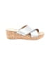 Donald J Pliner Silver Wedges Size 6 - photo 1