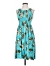 Sunny Tropical Teal Casual Dress Size S (estimated) - photo 1