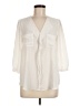 Elle 100% Polyester Ivory 3/4 Sleeve Blouse Size M - photo 1
