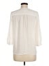 Elle 100% Polyester Ivory 3/4 Sleeve Blouse Size M - photo 2