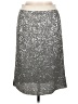 Zara Basic Metallic Silver Formal Skirt Size L - photo 1