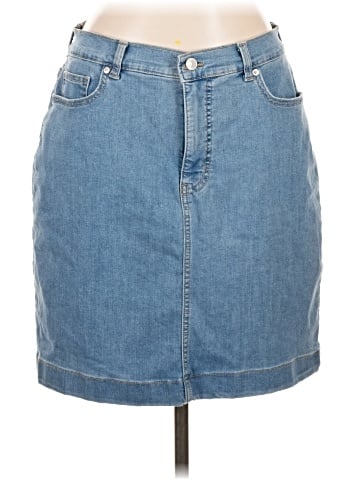 Gloria Vanderbilt Denim Skirt (view 1)