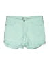 Mossimo Solid Teal Shorts Size 6 - photo 1