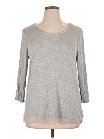 Marled by Reunited 3/4 Sleeve Top (view 1)