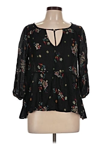 Eyeshadow 3/4 Sleeve Blouse (view 1)