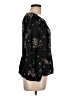 Eyeshadow 100% Rayon Black 3/4 Sleeve Blouse Size L - photo 4