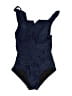 DKNY Solid Blue One Piece Swimsuit Size 8 - photo 1