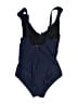DKNY Solid Blue One Piece Swimsuit Size 8 - photo 2
