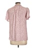 Adrienne Vittadini 100% Rayon Pink Short Sleeve Blouse Size L - photo 2