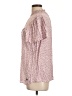 Adrienne Vittadini 100% Rayon Pink Short Sleeve Blouse Size L - photo 5