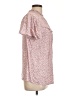 Adrienne Vittadini 100% Rayon Pink Short Sleeve Blouse Size L - photo 4