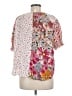 Bibi 100% Rayon Pink Short Sleeve Blouse Size M - photo 2
