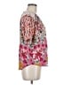 Bibi 100% Rayon Pink Short Sleeve Blouse Size M - photo 4