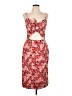 WAYF Floral Red Cocktail Dress Size L - photo 1