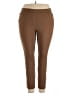 Susan Graver Brown Active Pants Size 1X - photo 1