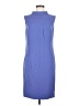 Escada Solid Blue Casual Dress Size EU 40 / US 10 - photo 1