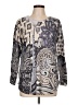 Chico's Paisley Gray Pullover Sweater Size Lg (2) - photo 1