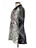 Weatherproof 100% Rayon Paisley Gray Ivory Long Sleeve Blouse Size L - photo 5