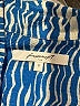 Foxcroft 100% Cotton Animal Print Blue 3/4 Sleeve Button-Down Shirt Size 12 - photo 7