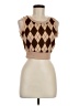 Unbranded Argyle Brown Tank Top Size M - photo 1