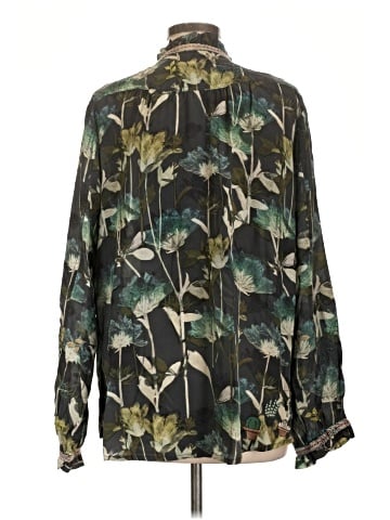 Johnny Was Long Sleeve Silk Top (view 2)