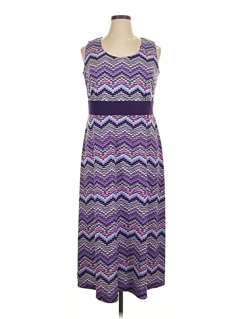 Pre-owned R & M Richards Casual Dress In Purple