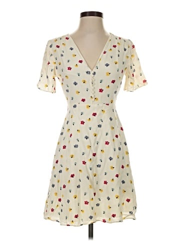 Madewell Orchard Flutter-Sleeve Dress in Confetti Floral (view 1)