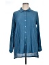 Rio & Rian Blue Long Sleeve Blouse Size XL - photo 1