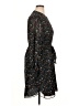 UNTUCKit 100% Polyester Print Black Casual Dress Size 16 - photo 4