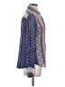 Cino 100% Viscose Paisley Blue Long Sleeve Blouse Size 4X - photo 4
