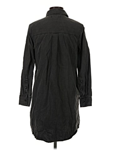 Madewell Black Denim Shirtdress (view 2)