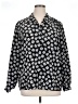 Sophisticates by Pendleton Print Silver Long Sleeve Blouse Size 16 - photo 1