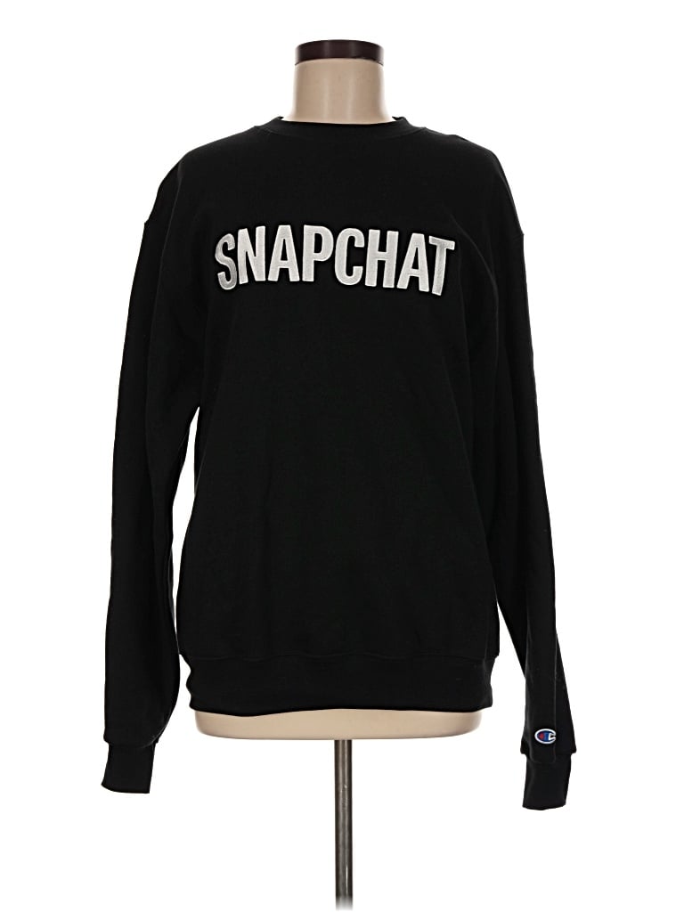 Pre-owned Champion Sweatshirt In Black
