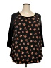 Kaileigh Black 3/4 Sleeve Top Size XXL - photo 1
