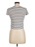 Bixby Nomad Stripes Ivory Short Sleeve Turtleneck Size M - photo 2
