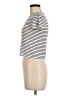 Bixby Nomad Stripes Ivory Short Sleeve Turtleneck Size M - photo 5