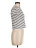 Bixby Nomad Stripes Ivory Short Sleeve Turtleneck Size M - photo 4