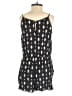 Soprano 100% Rayon Hearts Black Romper Size 12 - photo 2