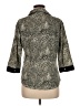 Mahek Animal Print Tan 3/4 Sleeve Button-Down Shirt Size M - photo 2