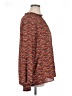 Ann Taylor LOFT Outlet 100% Polyester Brown Long Sleeve Blouse Size XL - photo 4