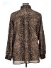 Lizsport 100% Polyester Animal Print Brown Long Sleeve Blouse Size XL - photo 2