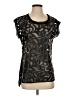 Ro & De 100% Polyester Black Short Sleeve Top Size S - photo 1