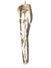 Gap 100% Polyester Metallic Gold Casual Pants Size 6R - photo 5