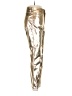 Gap 100% Polyester Metallic Gold Casual Pants Size 6R - photo 4