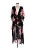 Colleen Lopez 100% Polyester Floral Black Cocktail Dress Size M - photo 1