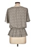Sienna Sky 100% Polyester Gray Short Sleeve Blouse Size L - photo 2