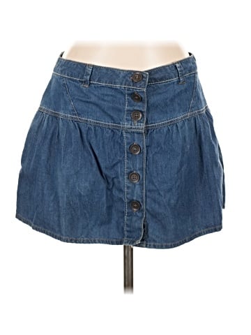 Pull&Bear Denim Skirt (view 1)