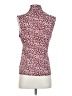 Le Suit Separates Animal Print Pink Sleeveless Button-Down Shirt Size S - photo 2