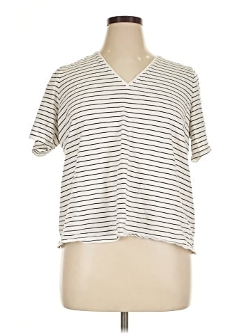 Eileen Fisher Short Sleeve Henley (view 1)